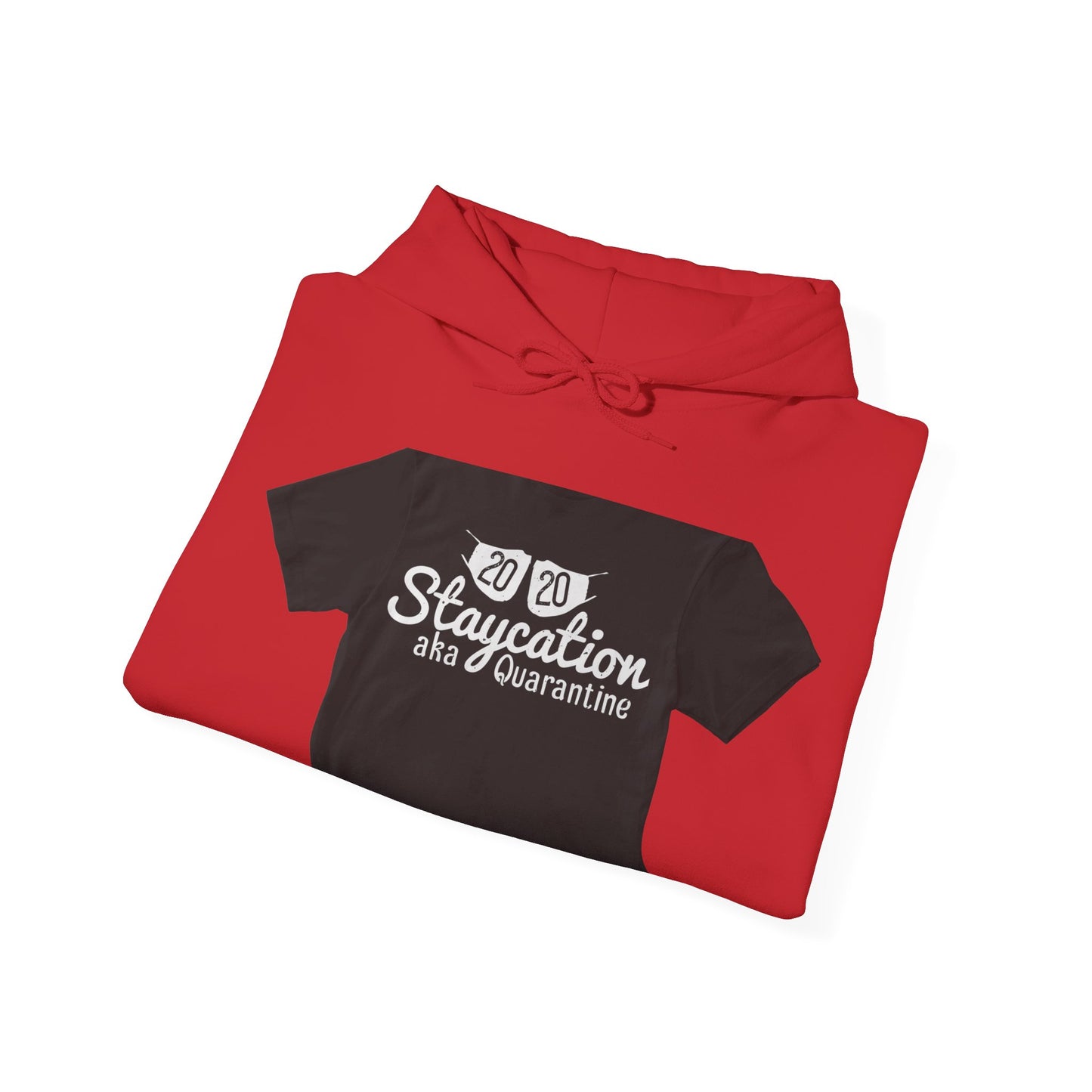 2020 staycation aka quarantine — Unisex Heavy Blend Hoodie (G18500)