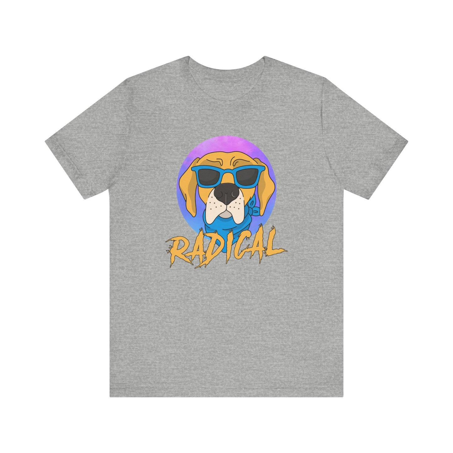 Radical T-shirt, Dog Lover Tshirt, Animal Shirt, Cool Dog Unisex Shirt, Crewneck Shirt, Short Sleeve Tee, Gift for Him, Gift for Her