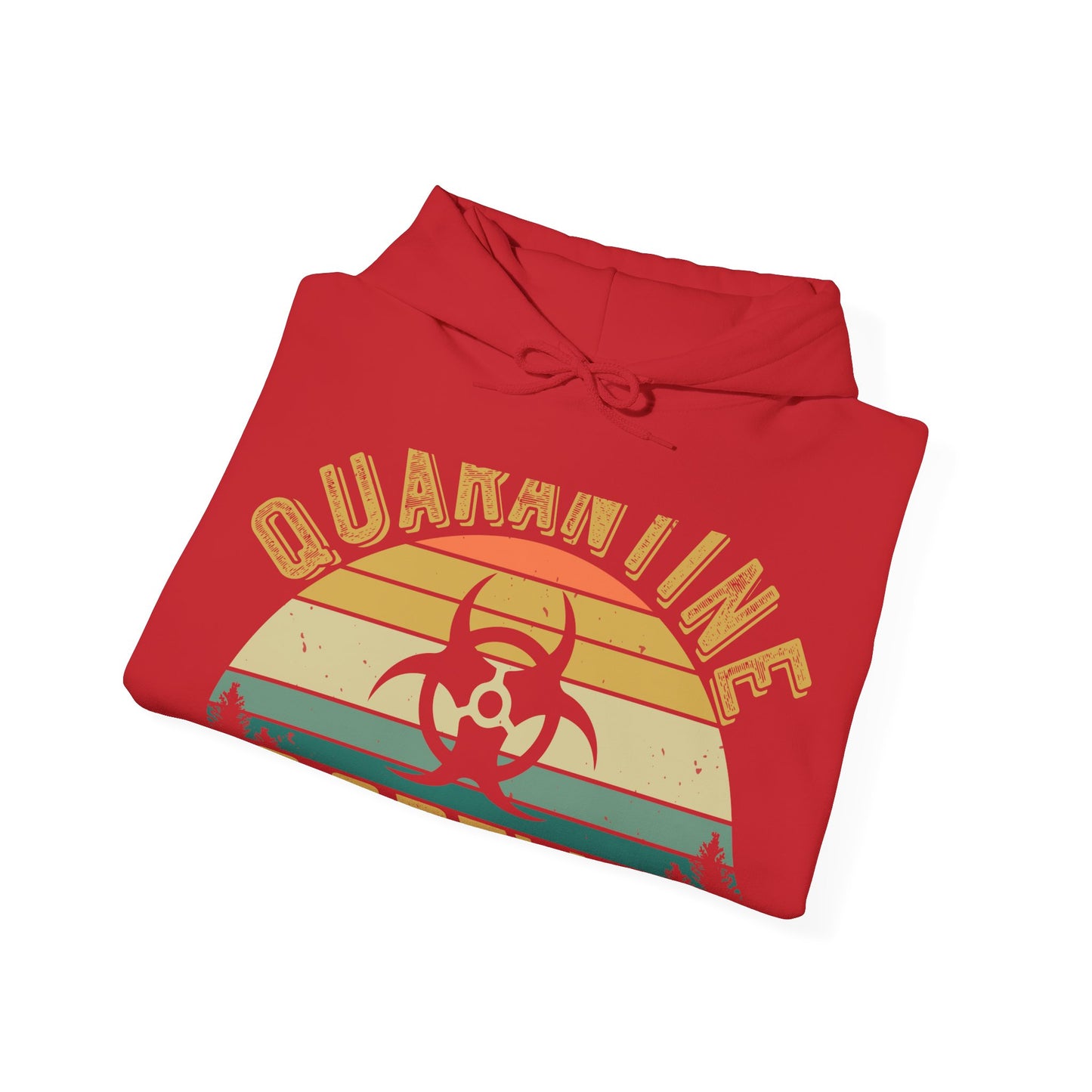 i think quarantine is spelled camping-01 — Unisex Heavy Blend Hoodie (G18500)