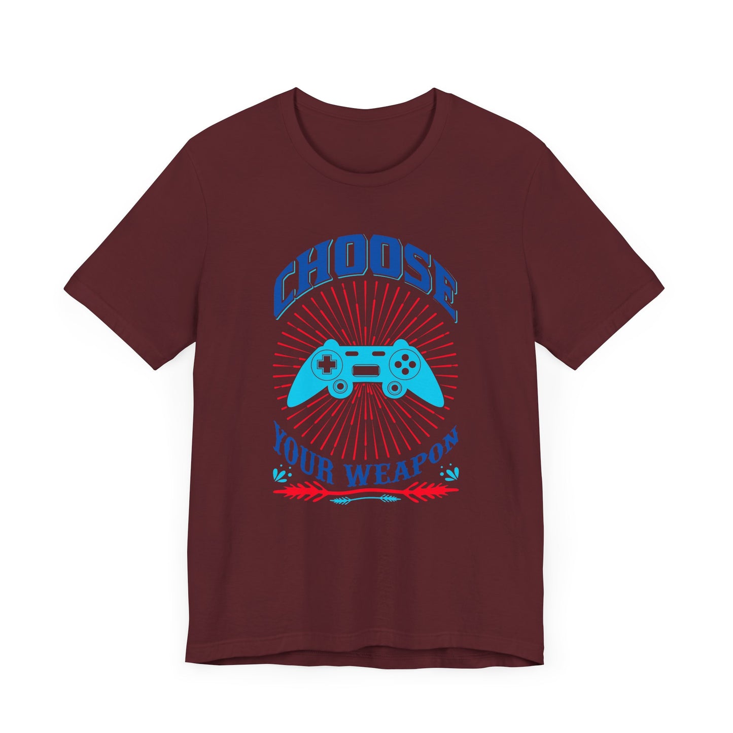Choose Your Weapon T-shirt, Gaming Tshirt, Gameboy Shirt, Game Lover Unisex Shirt, Crewneck Shirt, Short Sleeve Tee, Gift for Him