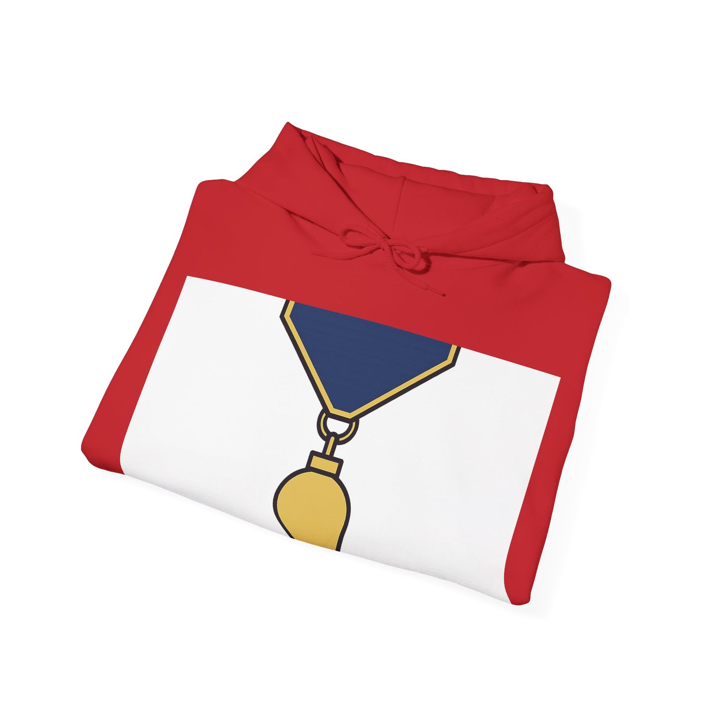 Junior Warden -JW - white bg — Unisex Heavy Blend Hoodie (G18500)