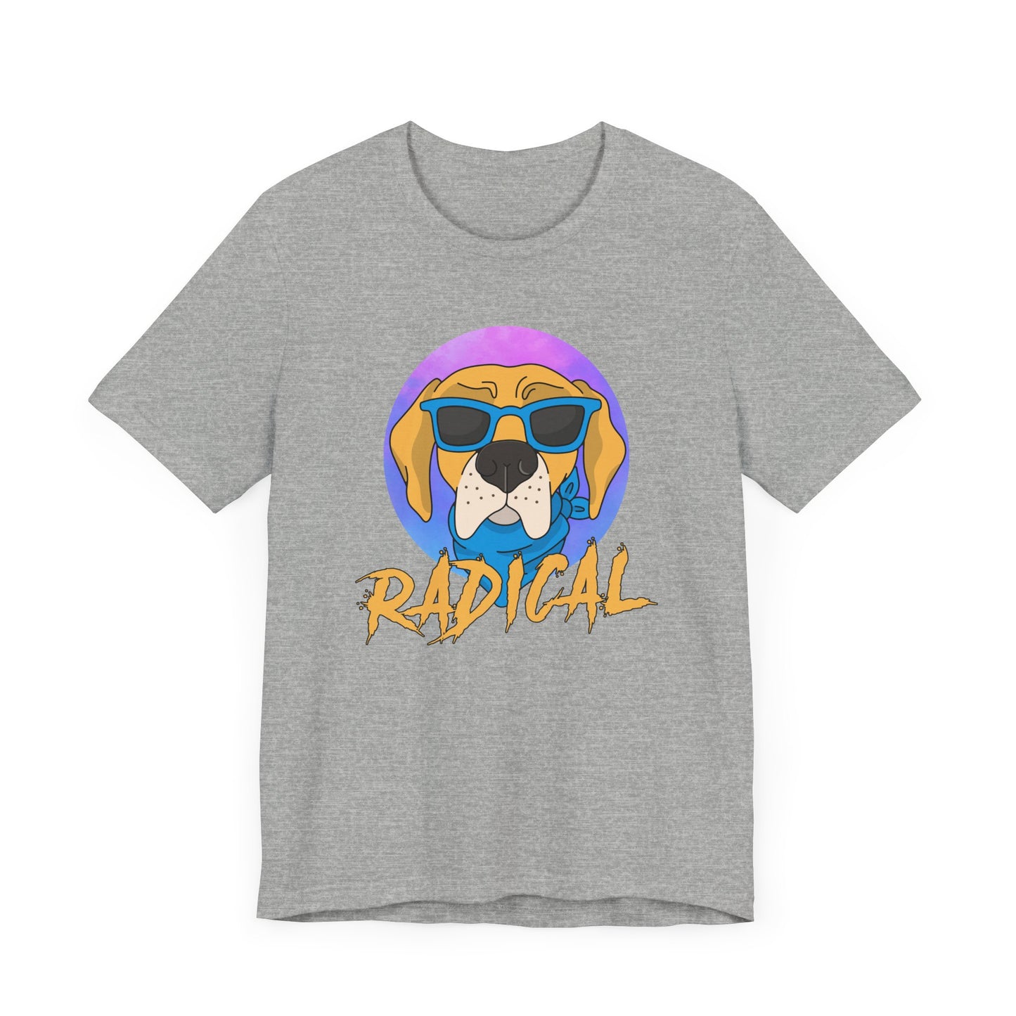 Radical T-shirt, Dog Lover Tshirt, Animal Shirt, Cool Dog Unisex Shirt, Crewneck Shirt, Short Sleeve Tee, Gift for Him, Gift for Her
