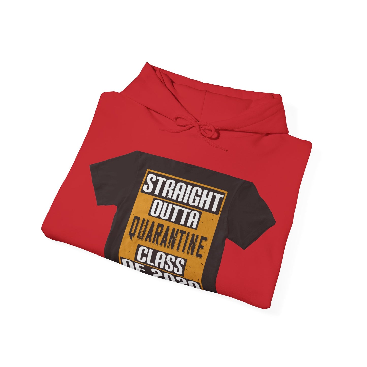 straight outta quarantine class of 2020 — Unisex Heavy Blend Hoodie (G18500)