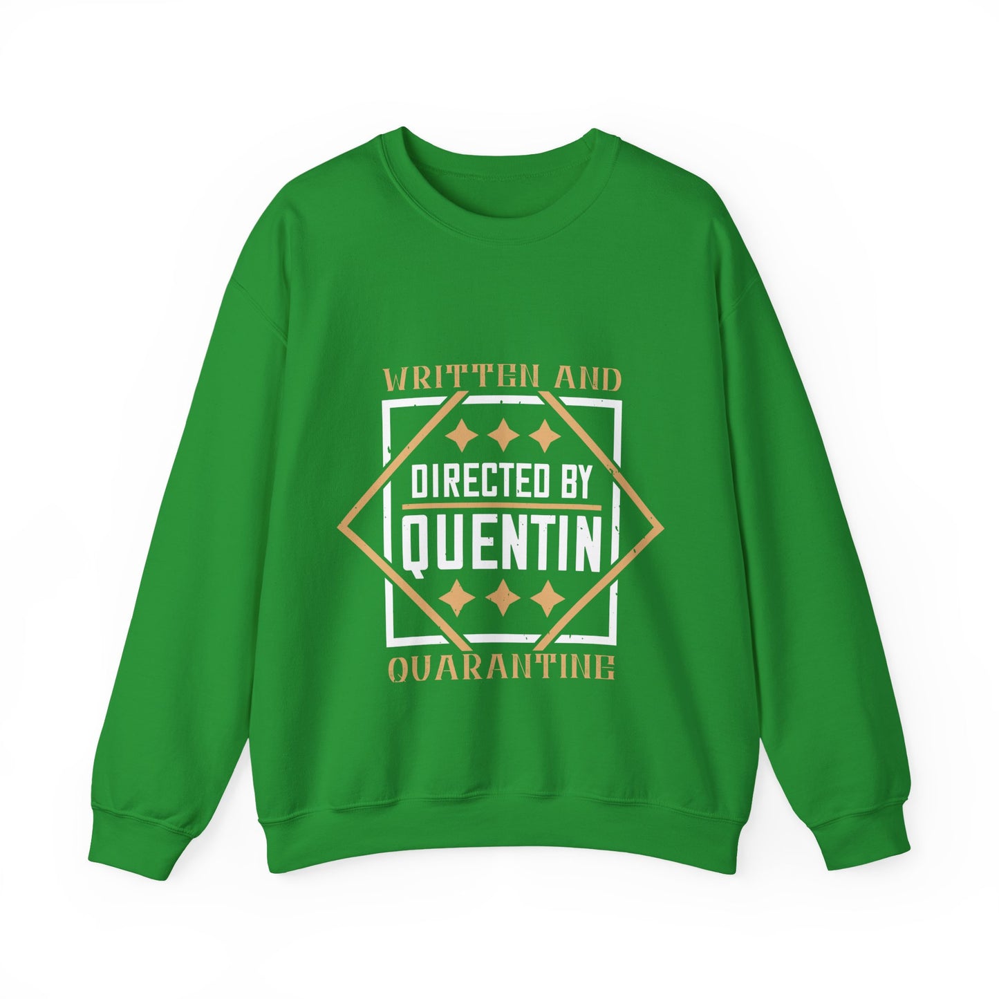 written and directed by quentin quarantine-01 — Unisex Heavy Blend Crewneck (G18000)