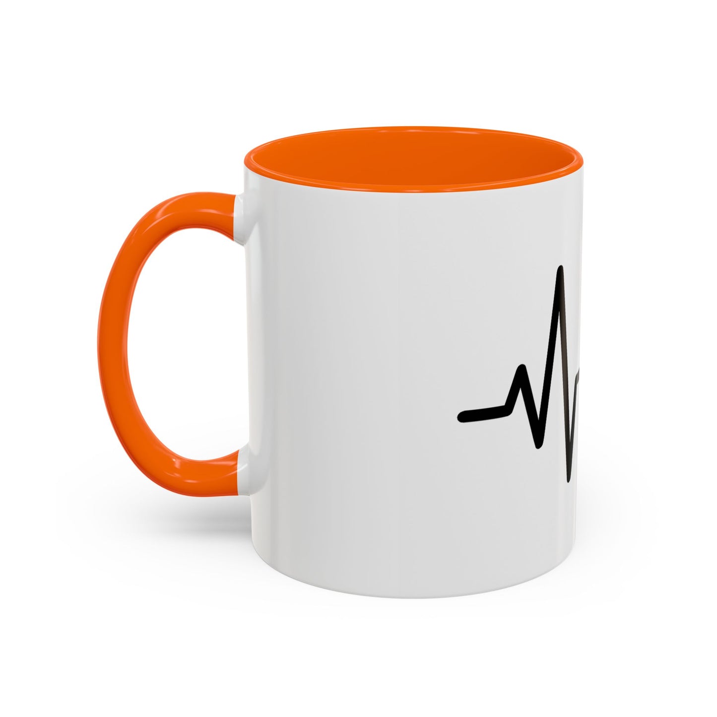 Stock Market Heartbeat Accent Coffee Mug (11, 15oz), Financial Market Trader Gift, Wall Street Investor Mug, Stock Market