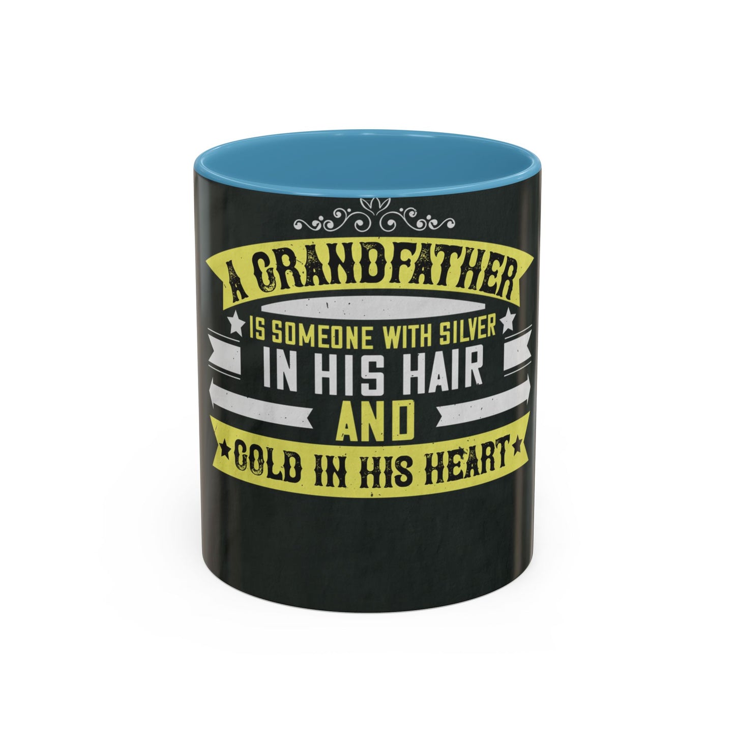 A grandfather is someone with silver-02 — Accent Mug 11/15oz