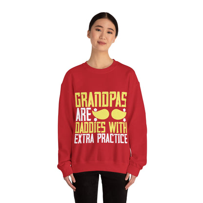 Grandpas are daddies with extra practice-02 — Unisex Heavy Blend Crewneck (G18000)