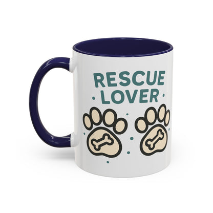 Rescue Lover Coffee Mug, Pet Owner Gift, Animal Rescue Merchandise, Dog Lover Cup, Rescue Pet Appreciation