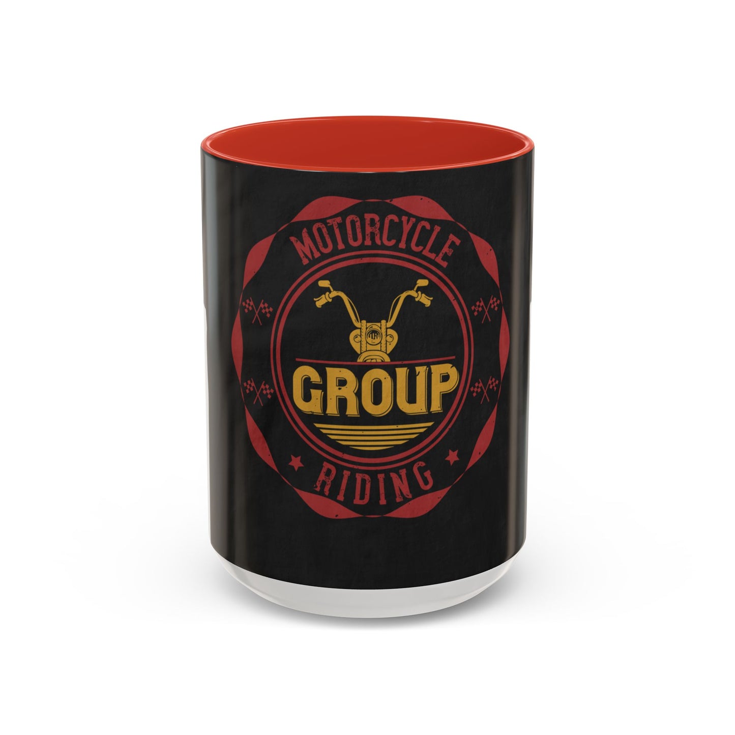 motorcycle group riding — Accent Mug 11/15oz