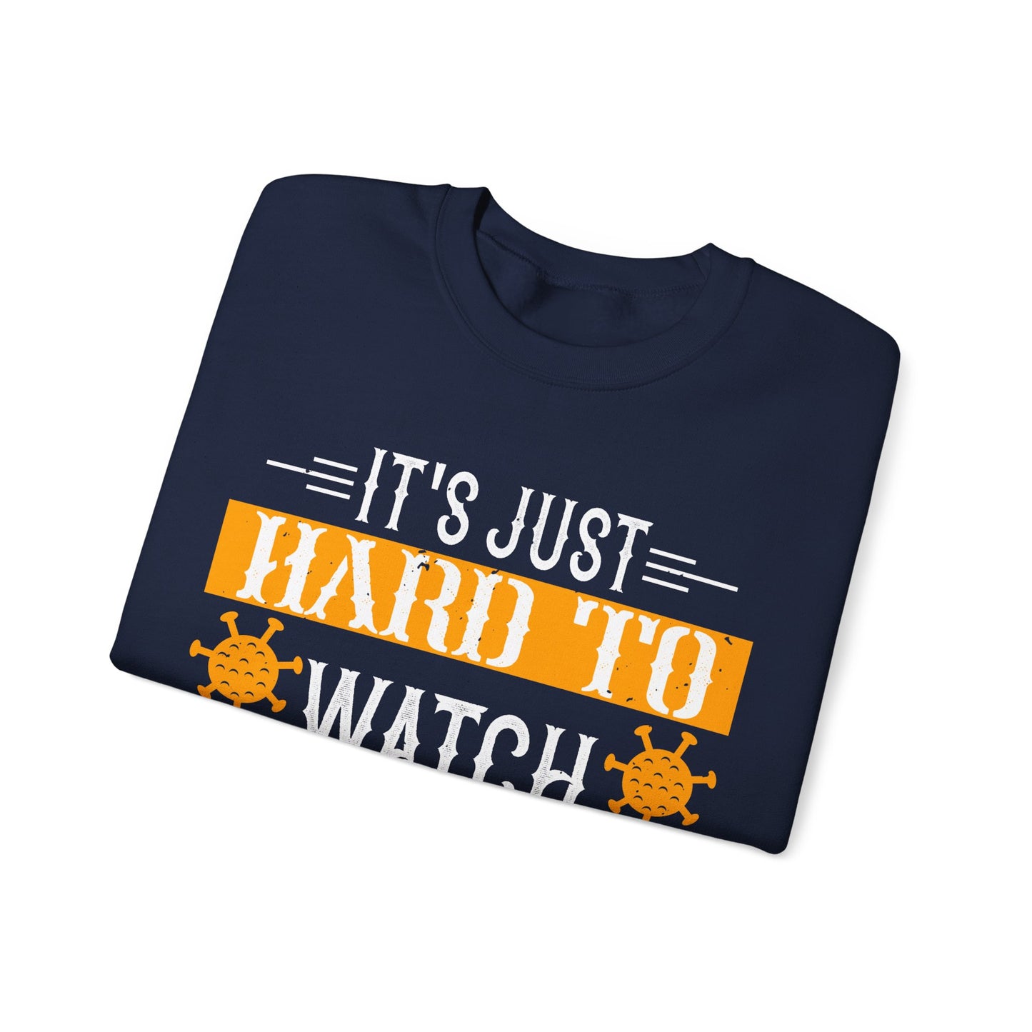 It's just hard to watch isolation basketball-01 — Unisex Heavy Blend Crewneck (G18000)
