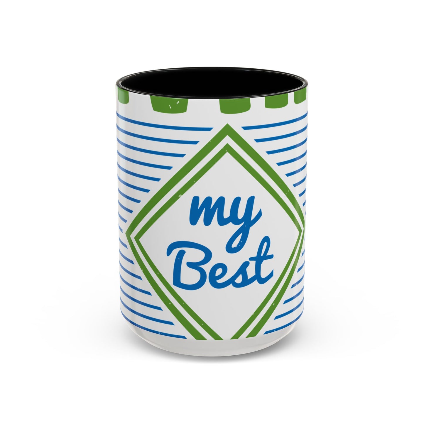 living my best quarantine-01 — Accent Mug 11/15oz