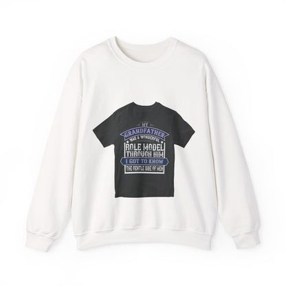 My grandfather was a wonderful role model-02 — Unisex Heavy Blend Crewneck (G18000)