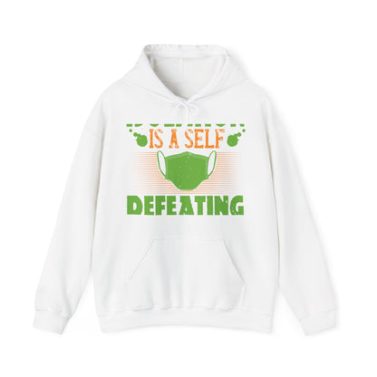 Isolation is a self-defeating dream-01 — Unisex Heavy Blend Hoodie (G18500)