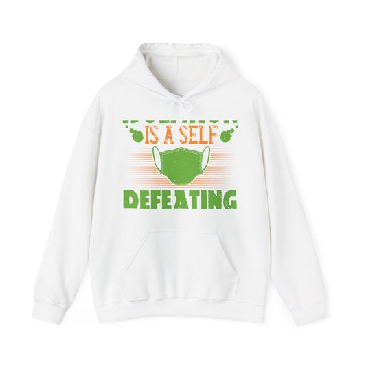 Isolation is a self-defeating dream-01 — Unisex Heavy Blend Hoodie (G18500)