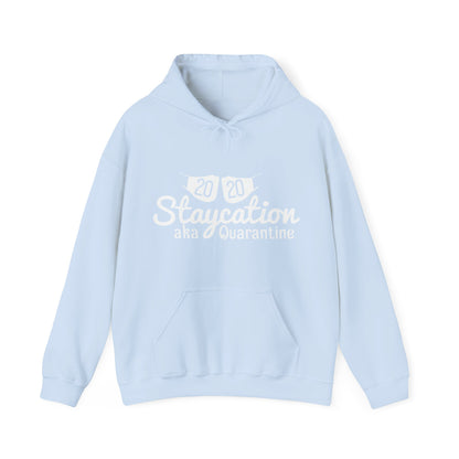 2020 staycation aka quarantine-01 — Unisex Heavy Blend Hoodie (G18500)