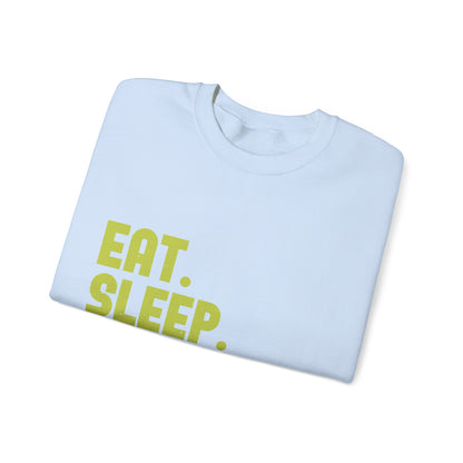 eat sleep quarantine repeat-01 — Unisex Heavy Blend Crewneck (G18000)