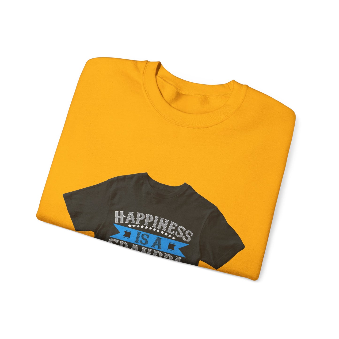 Happiness is a grandpa hug-02 — Unisex Heavy Blend Crewneck (G18000)
