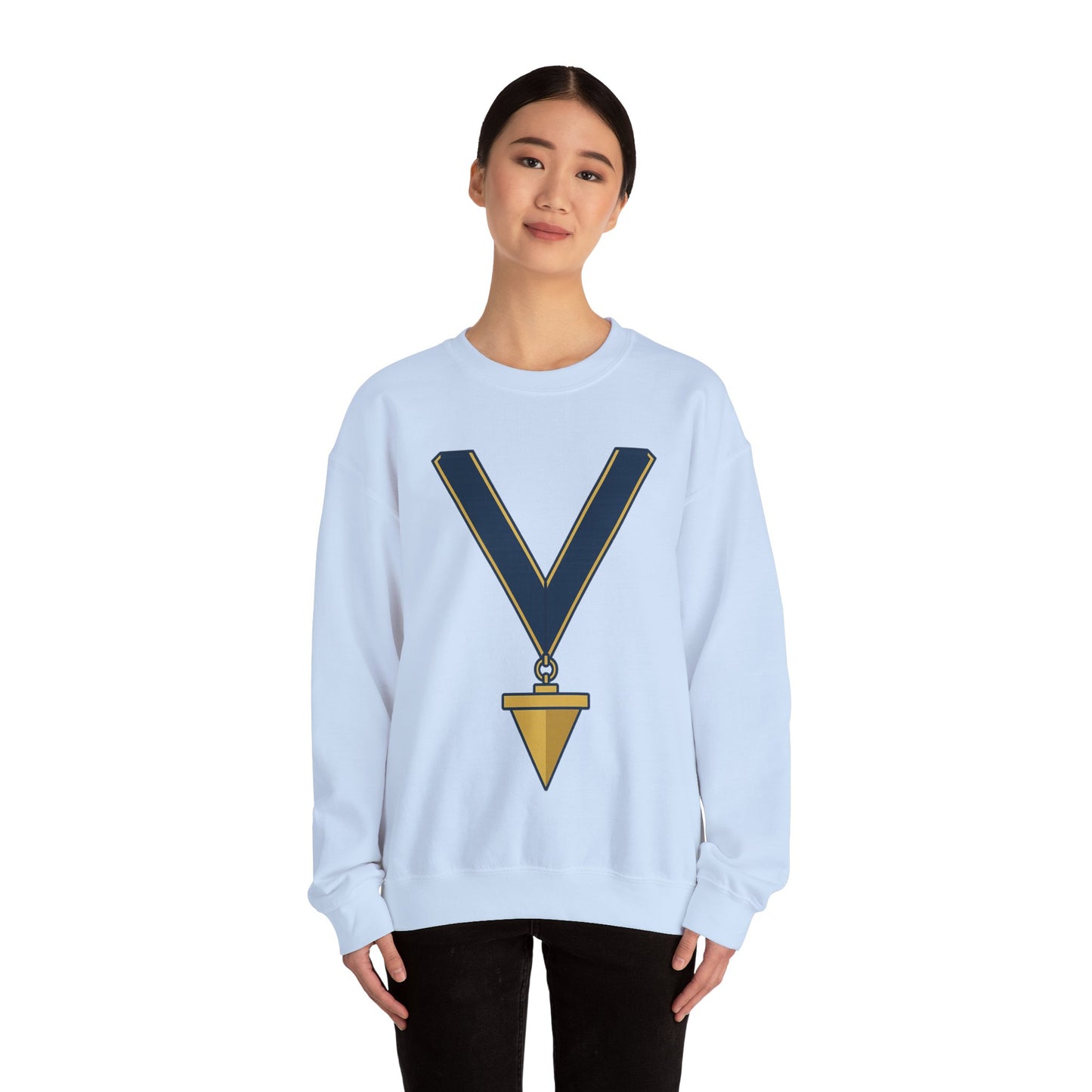 Junior Warden JW-- the plumb — Unisex Heavy Blend Crewneck (G18000)