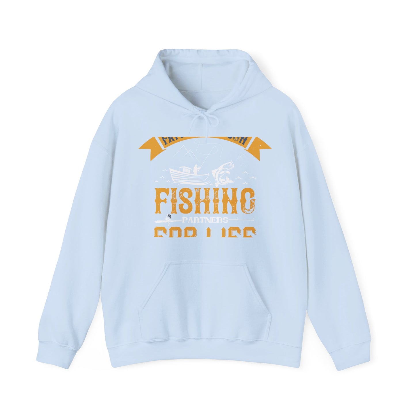 father and son fishing partners  for life-01 — Unisex Heavy Blend Hoodie (G18500)