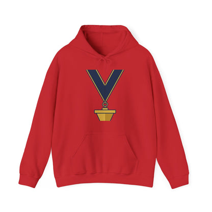 Junior Warden JW-- the plumb — Unisex Heavy Blend Hoodie (G18500)