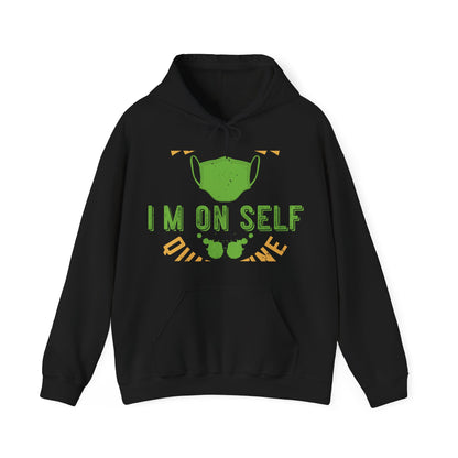 back off i'm on self quarantine-01 — Unisex Heavy Blend Hoodie (G18500)