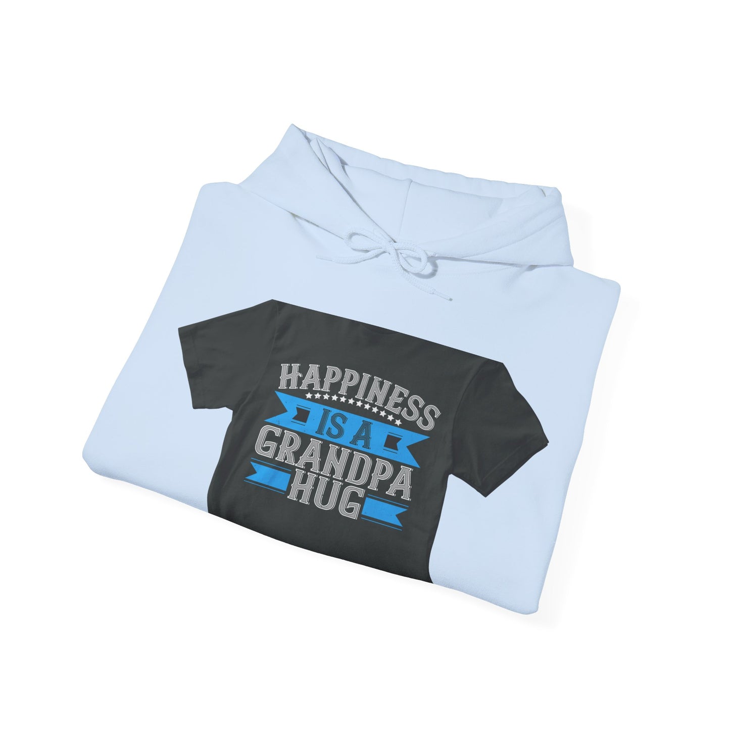 Happiness is a grandpa hug-02 — Unisex Heavy Blend Hoodie (G18500)