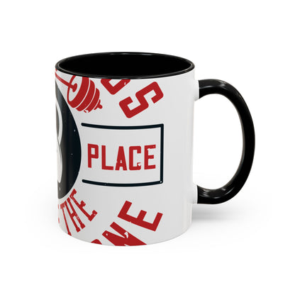 All progress takes place outside the comfort zone-01 — Accent Mug 11/15oz