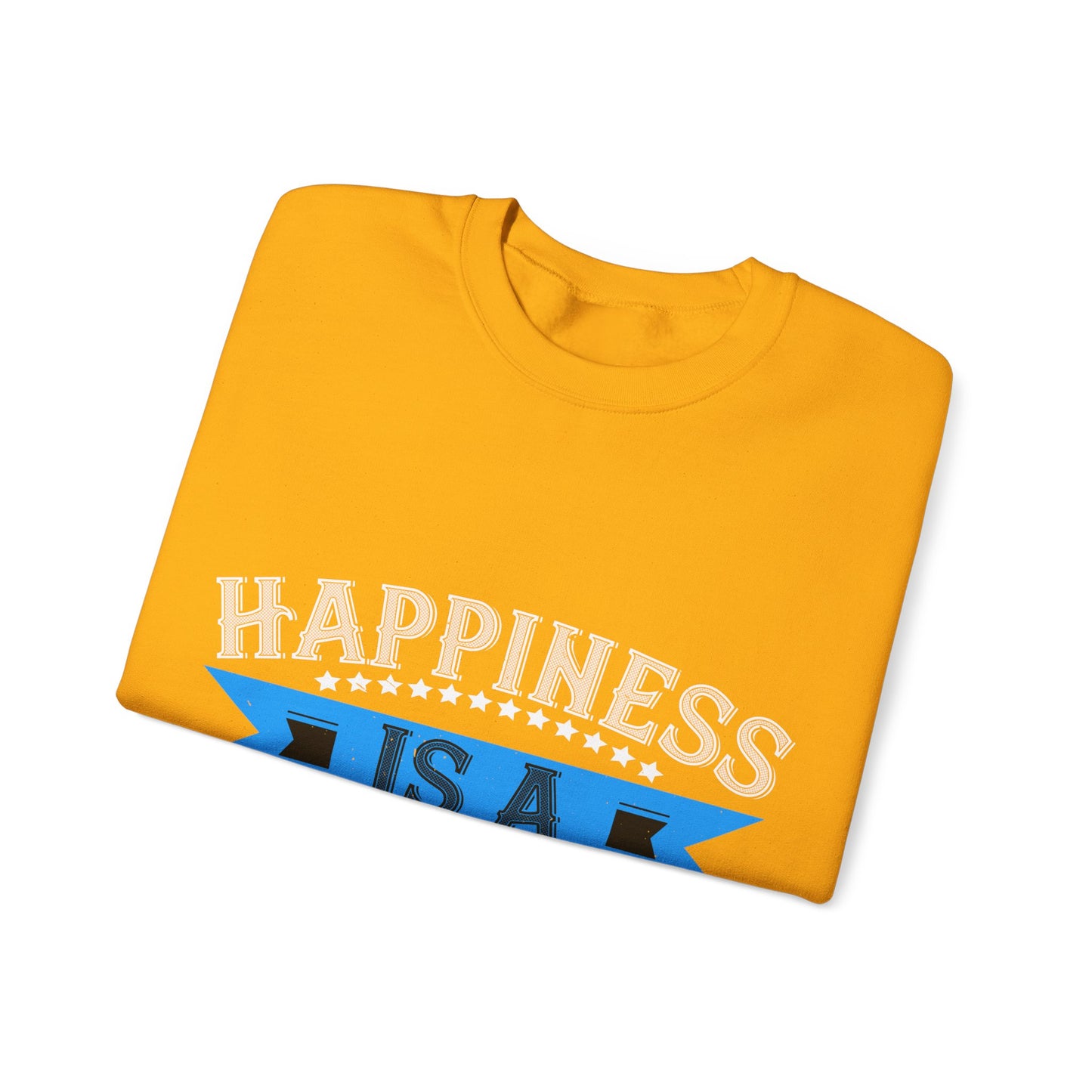 Happiness is a grandpa hug-01 — Unisex Heavy Blend Crewneck (G18000)