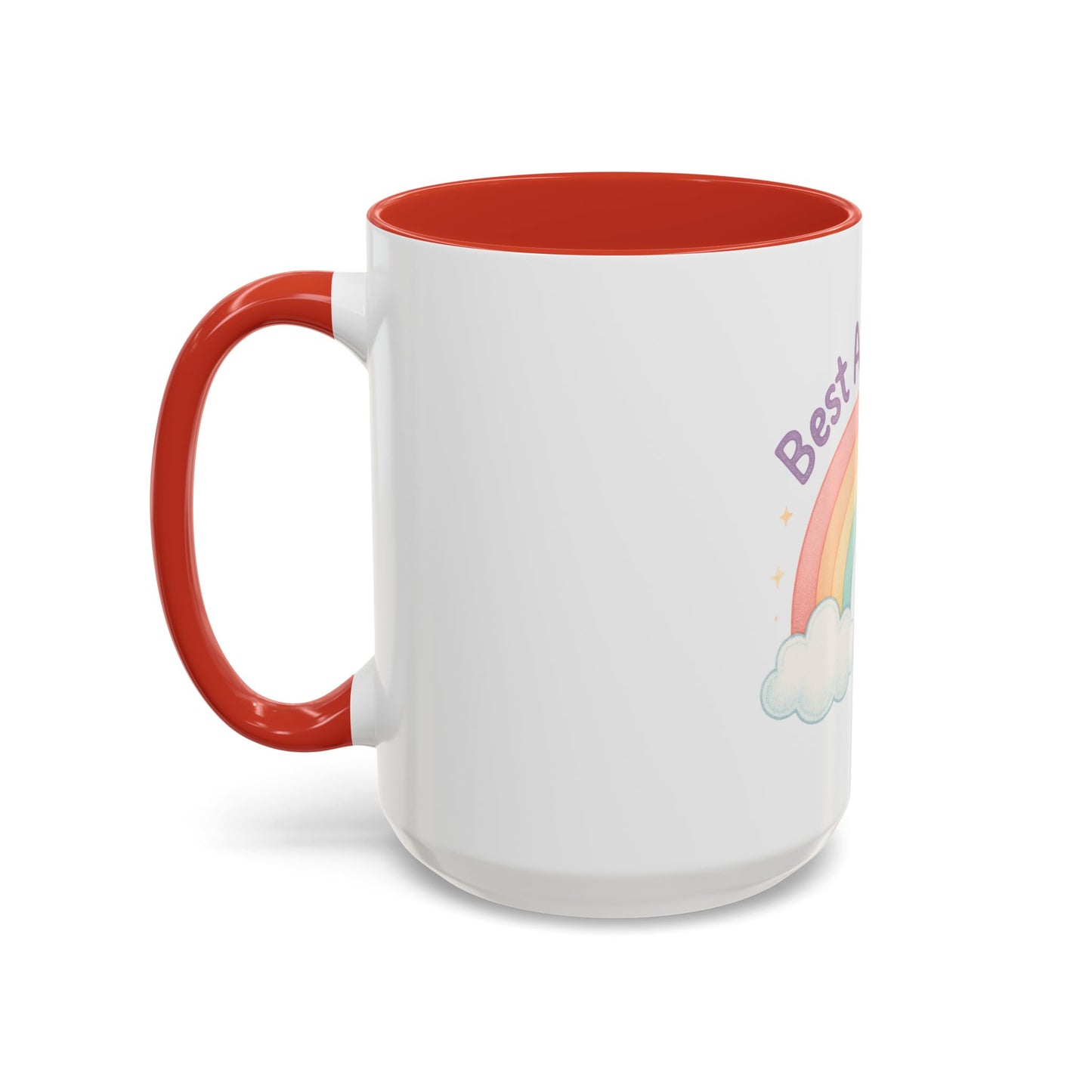Best Aunt Ever Rainbow Coffee Mug, Gift for Aunts, 11oz, 15oz, Cute Mug, Birthday Gift, Unique Coffee Cup