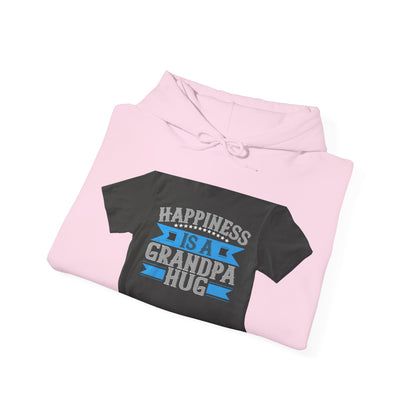 Happiness is a grandpa hug-02 — Unisex Heavy Blend Hoodie (G18500)