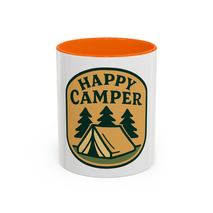 Happy Camper Coffee Mug - Fun Camping Gift, Outdoor Lover's Mug, Adventure Coffee Cup, Holiday Gift, Camping Decor