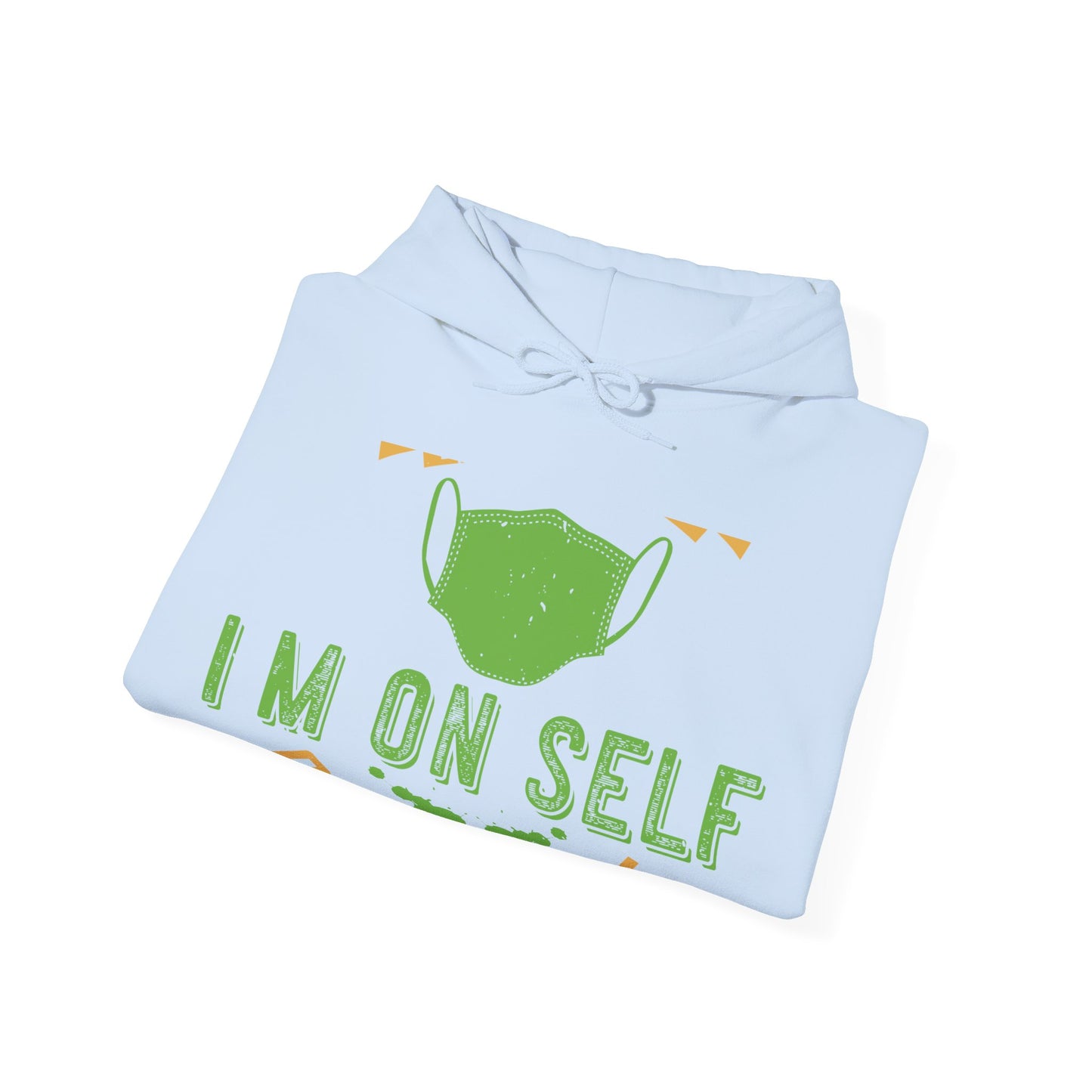 back off i'm on self quarantine-01 — Unisex Heavy Blend Hoodie (G18500)