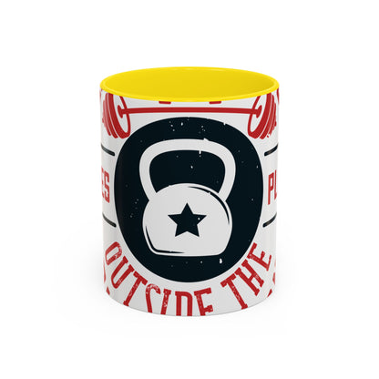 All progress takes place outside the comfort zone-01 — Accent Mug 11/15oz