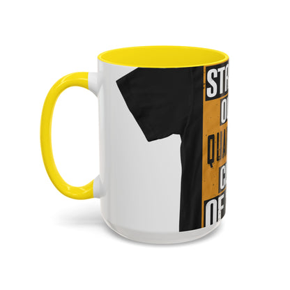 straight outta quarantine class of 2020 — Accent Mug 11/15oz