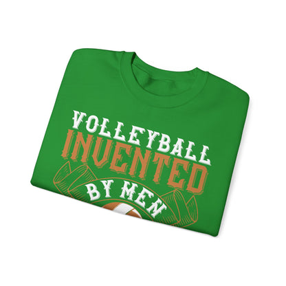 Volleyball Invented by men, perfected by women-01 — Unisex Heavy Blend Crewneck (G18000)