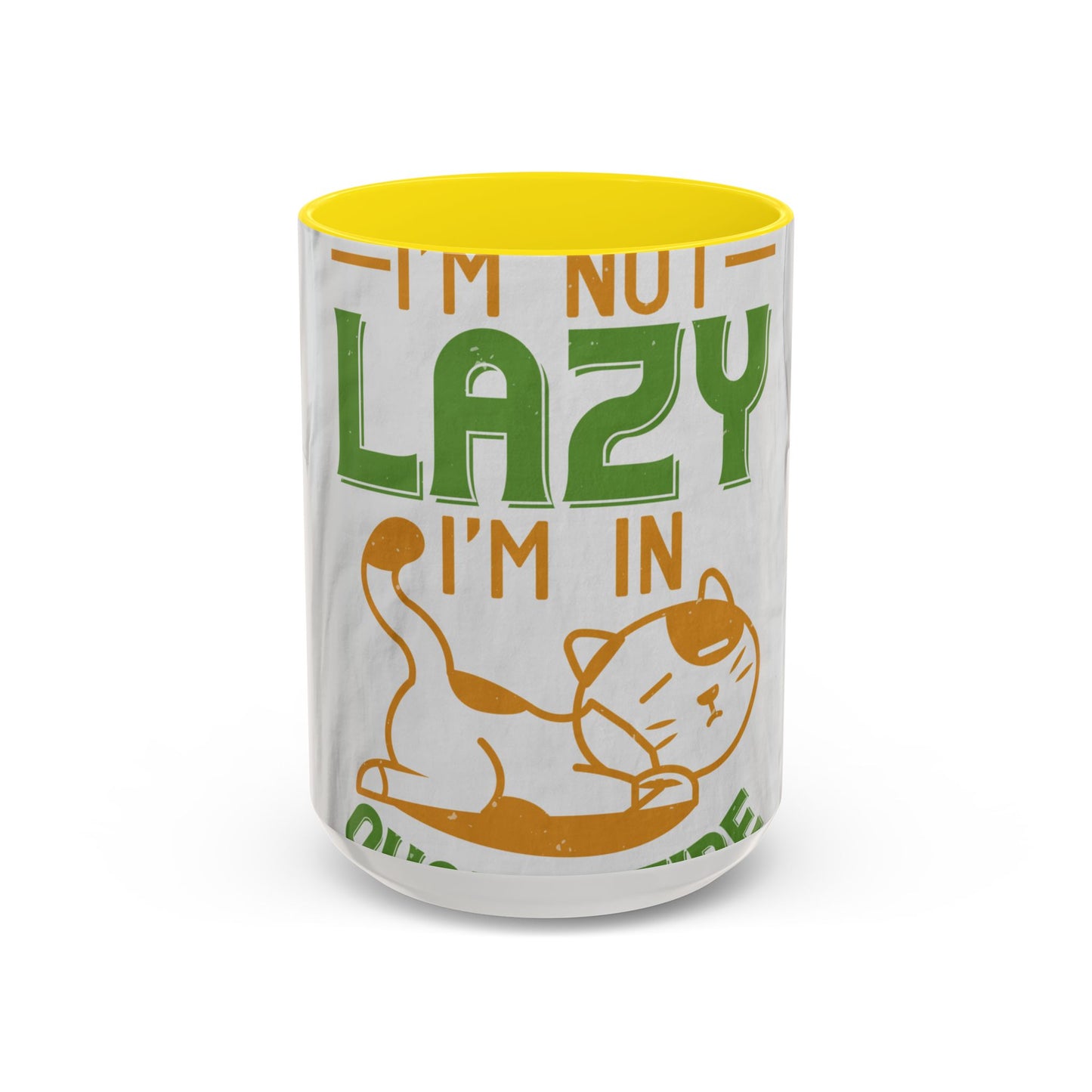 iΓÇÖm not lazy iΓÇÖm in quarantine — Accent Mug 11/15oz