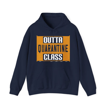 straight outta quarantine class of 2020-01 — Unisex Heavy Blend Hoodie (G18500)