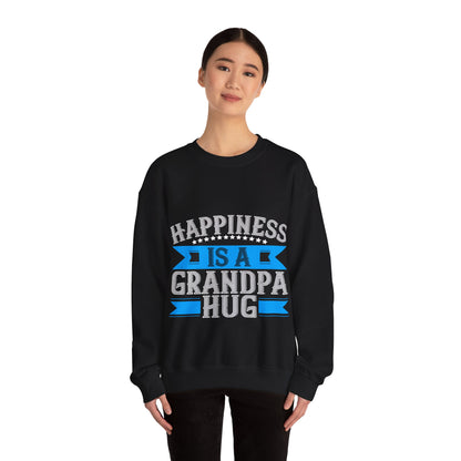 Happiness is a grandpa hug-01 — Unisex Heavy Blend Crewneck (G18000)