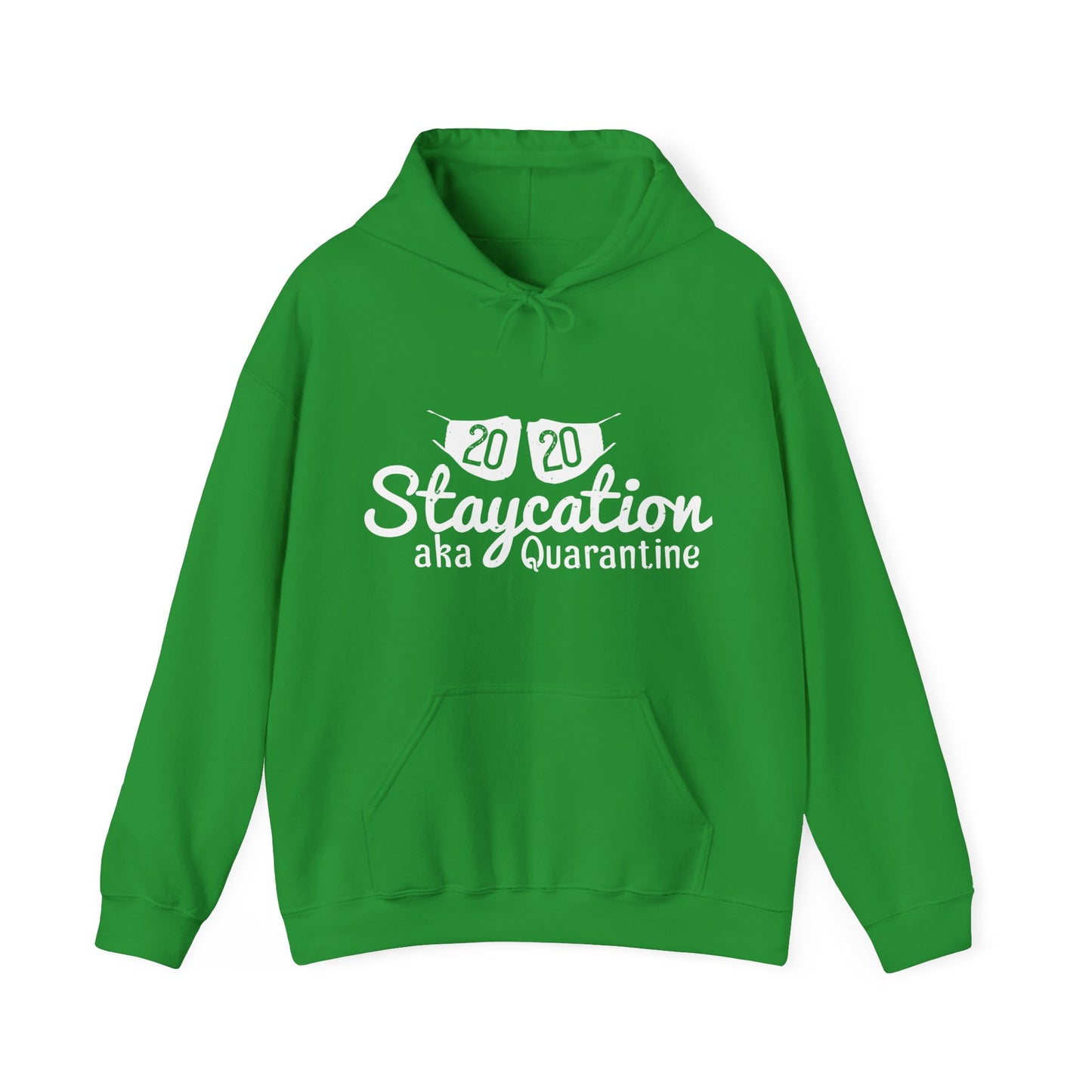 2020 staycation aka quarantine-01 — Unisex Heavy Blend Hoodie (G18500)