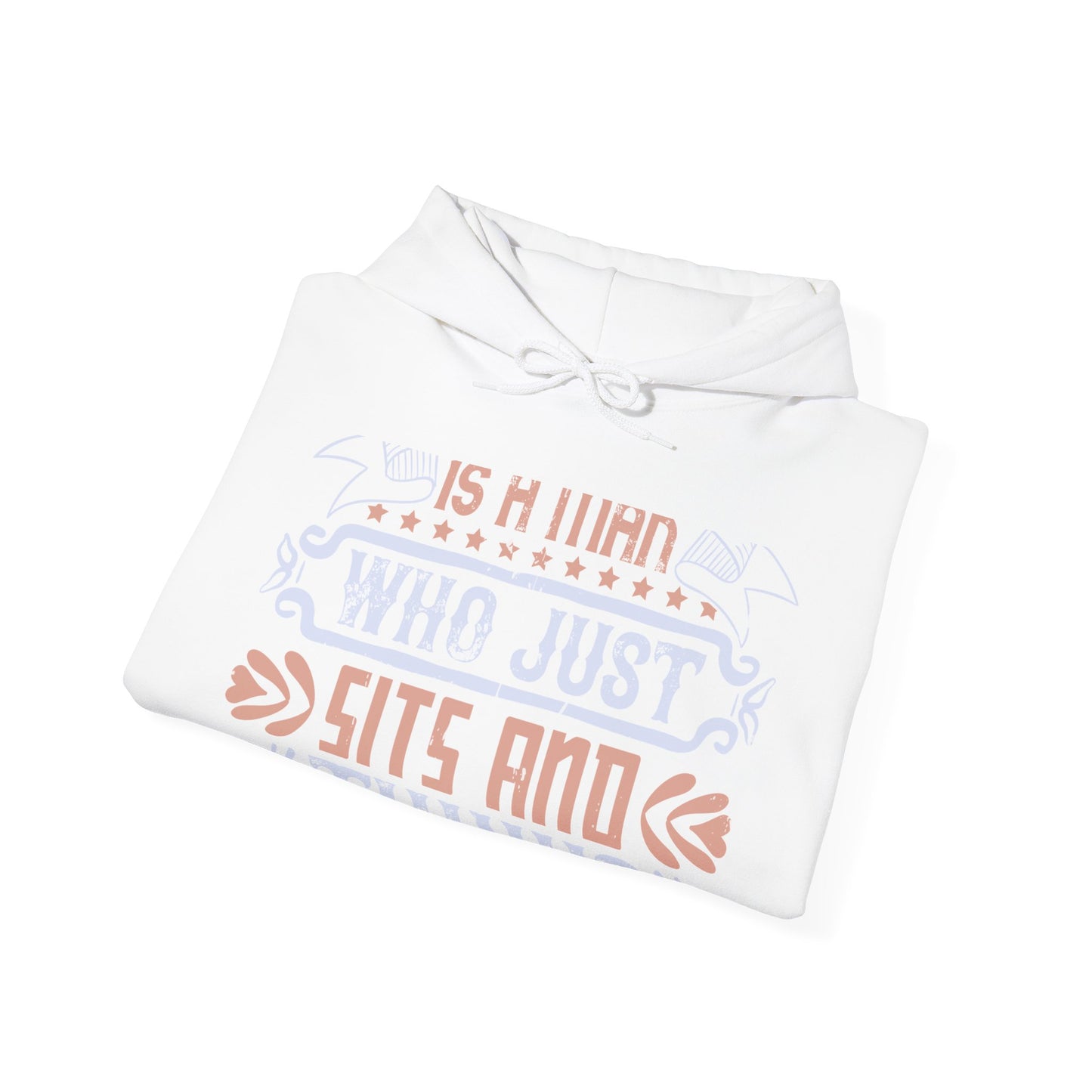 A conservative is a man who just sits and thinks, mostly sits-01 — Unisex Heavy Blend Hoodie (G18500)