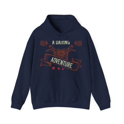 life is either a daring adventure or nothing-01 — Unisex Heavy Blend Hoodie (G18500)