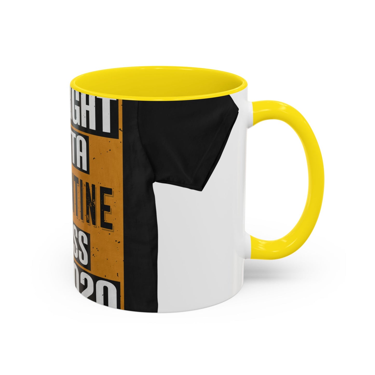 straight outta quarantine class of 2020 — Accent Mug 11/15oz