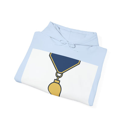 Junior Warden -JW - white bg — Unisex Heavy Blend Hoodie (G18500)