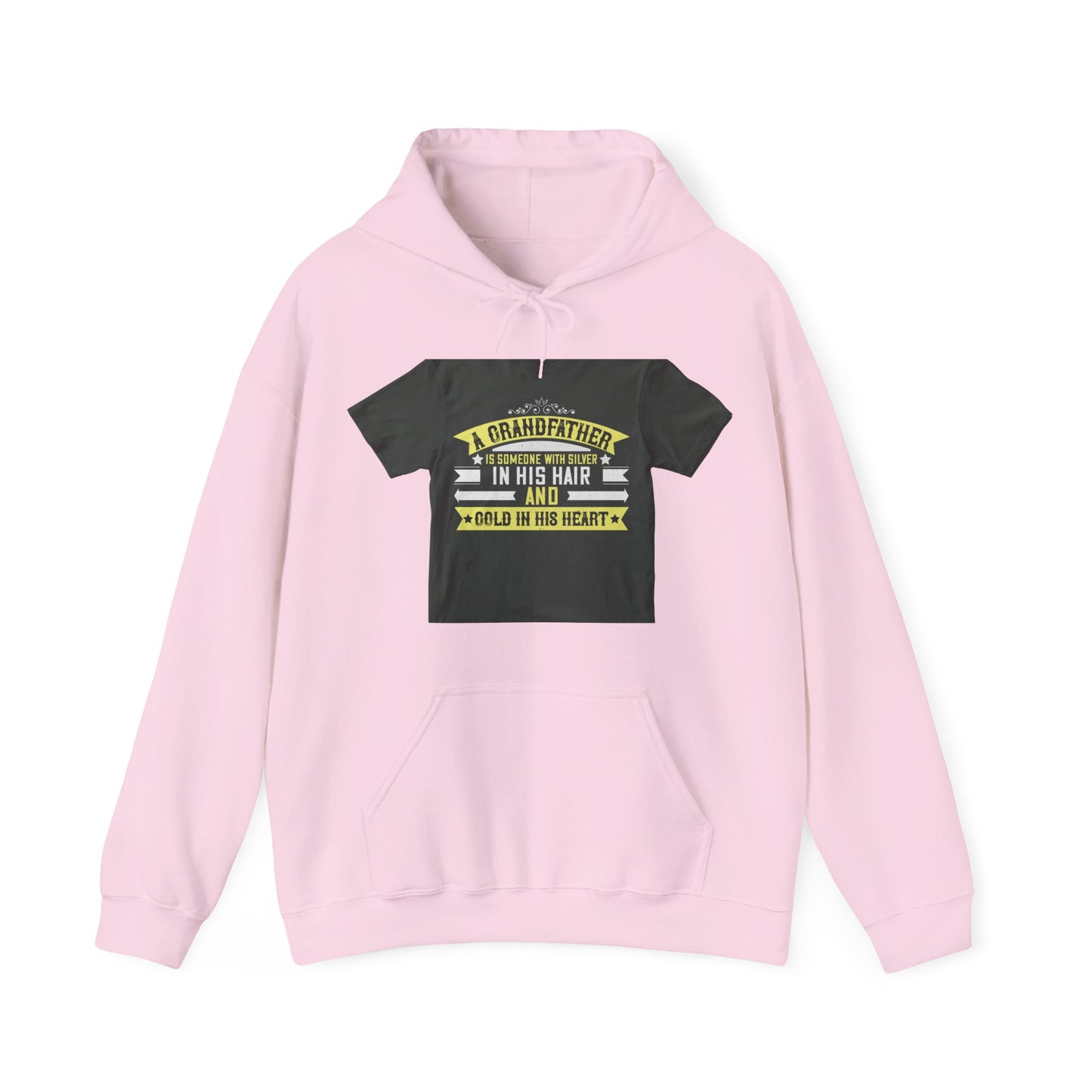 A grandfather is someone with silver-02 — Unisex Heavy Blend Hoodie (G18500)