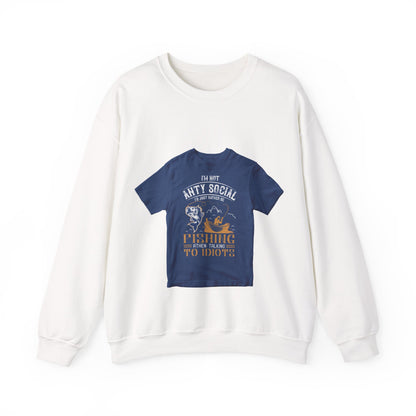 im not ANTY SOCIAL — Unisex Heavy Blend Crewneck (G18000)