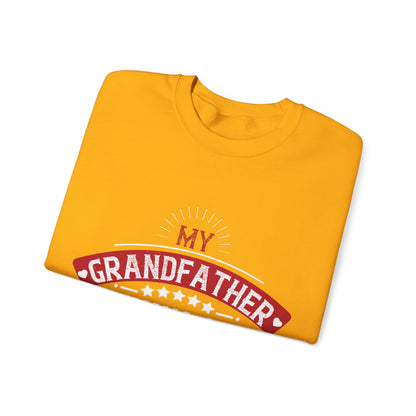 My grandfather always said that living is like licking honey off a thorn-01 — Unisex Heavy Blend Crewneck (G18000)