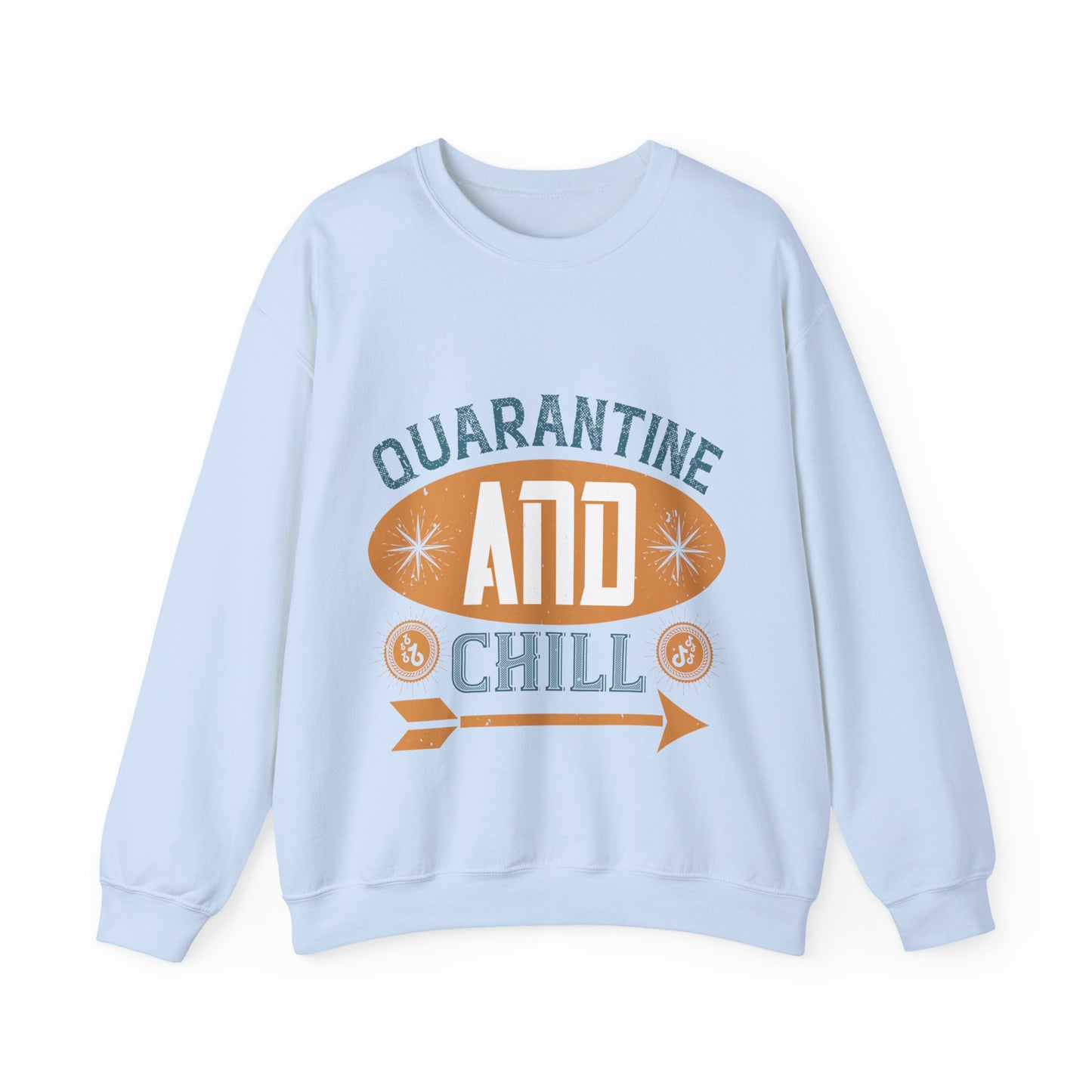 quarantine and chill-011 — Unisex Heavy Blend Crewneck (G18000)