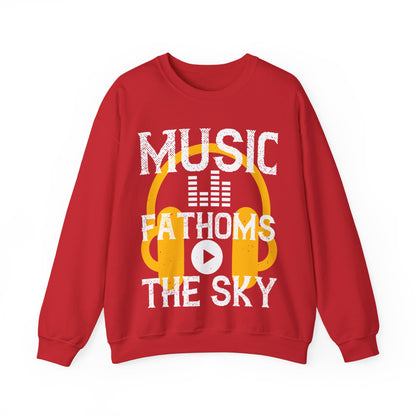 Music Fathoms The Sky-01 — Unisex Heavy Blend Crewneck (G18000)