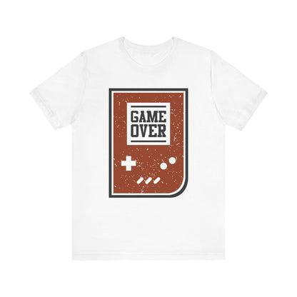 Game Over T-shirt, Gamer Tshirt, Gameboy Shirt, Game Lover Unisex Shirt, Game Over Crewneck Shirt, Short Sleeve Tee, Gift for Him