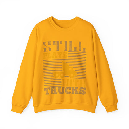 Still Plays With Trucks (2) — Unisex Heavy Blend Crewneck (G18000)